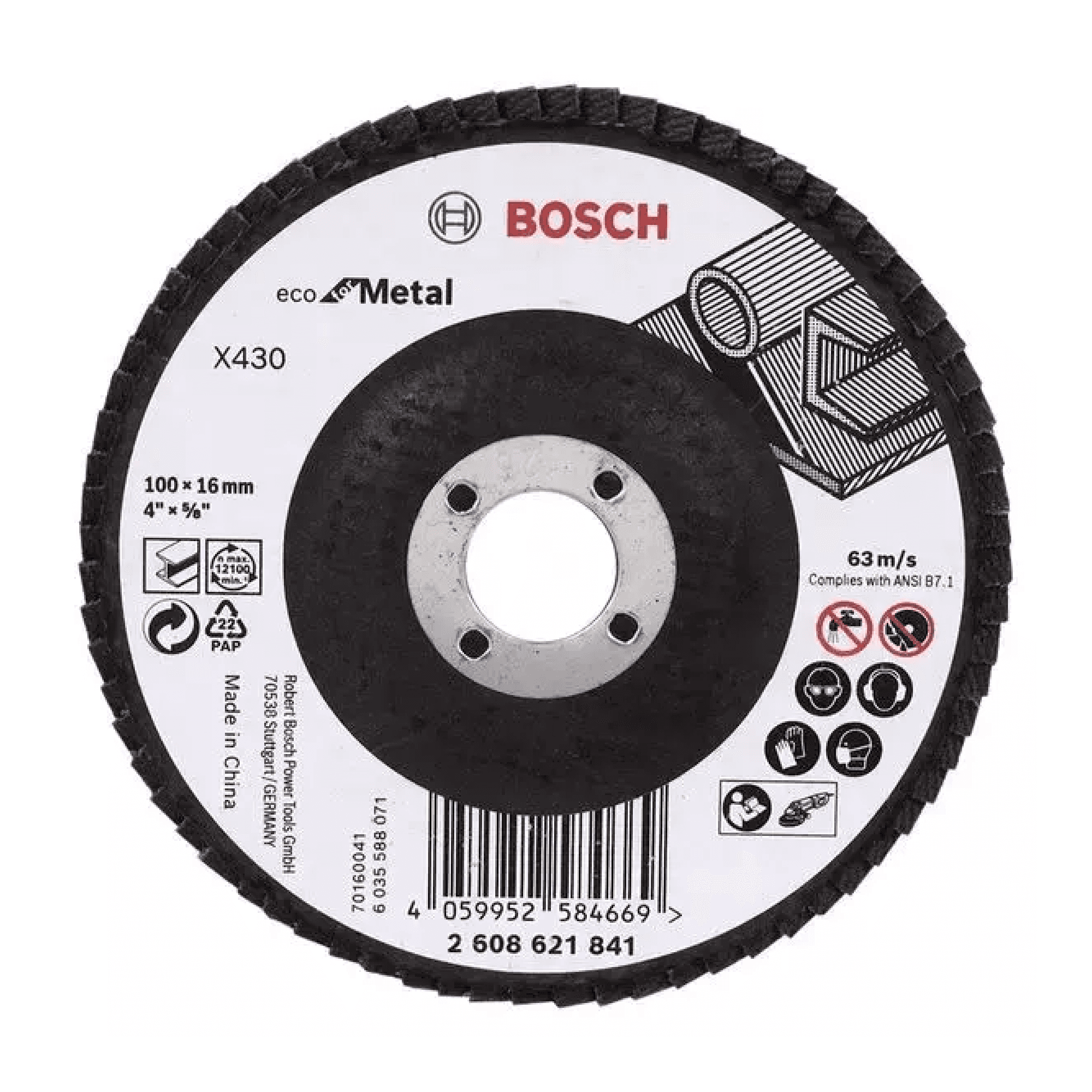 X430 Eco for Metal Flap Discs for Small Angle Grinders